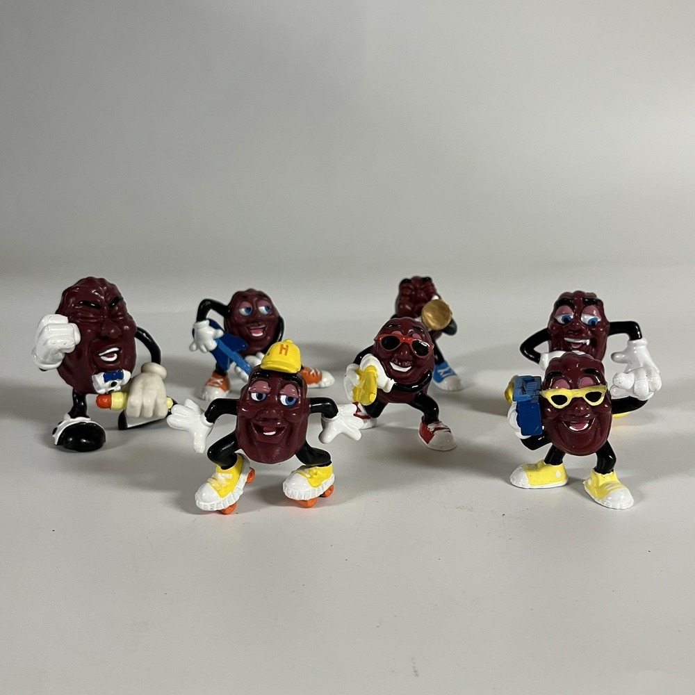 VTG 1988 /‎ 1989 Applause California Raisins PVC Lot Of 7 Figures